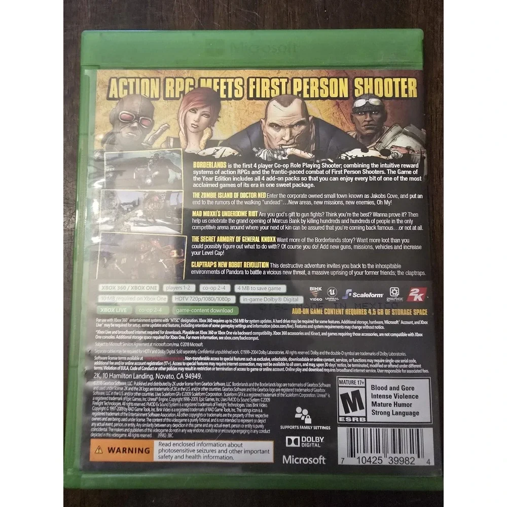 N/A borderlands game